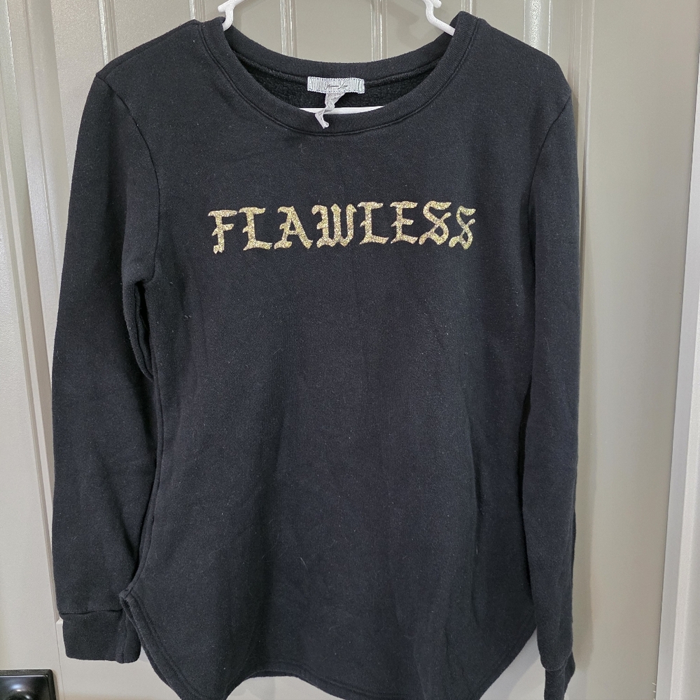 Obsessive Love Womans Small Black Flawless Sweater